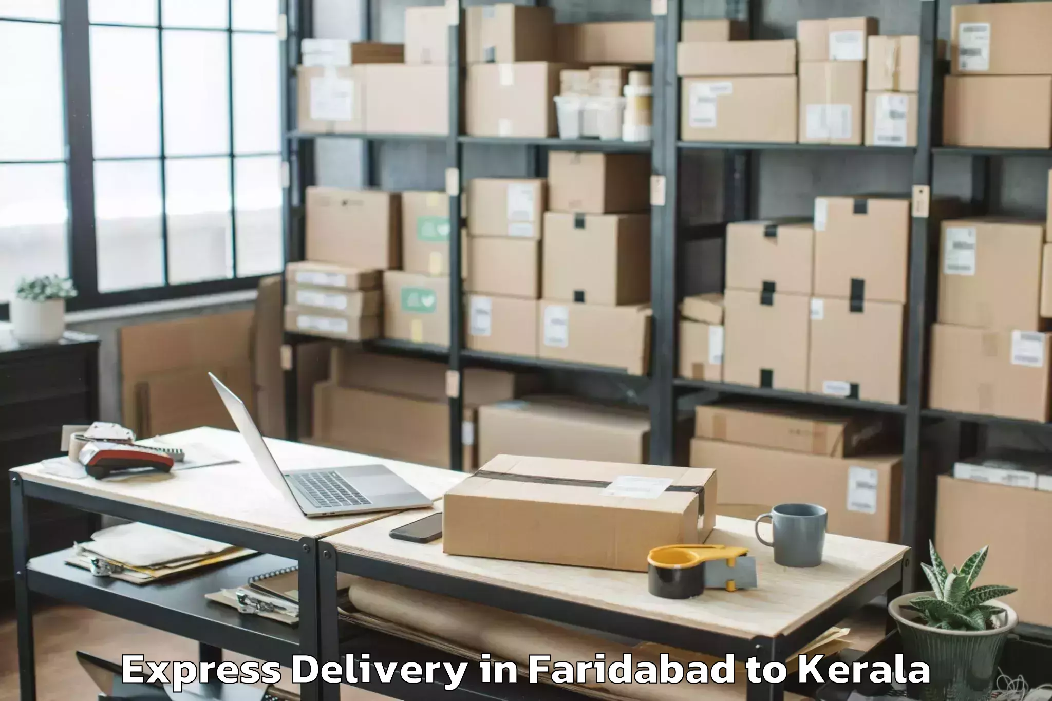 Faridabad to Mall Of Joy Thrissur Express Delivery Booking